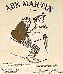 Abe Martin cigar box label