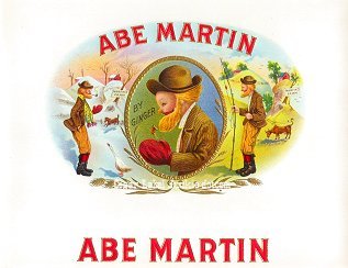 Abe Martin cigar box label