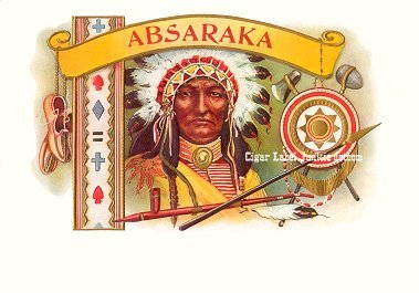 Absaraka cigar box label