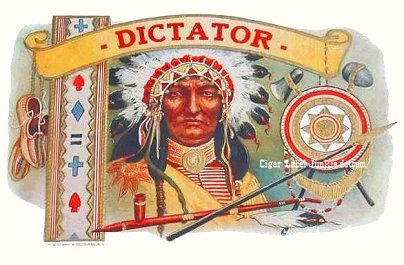 Dictator cigar label
