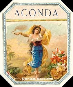 Aconda- cigar box label