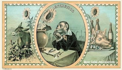 bizarre theme cigar box label