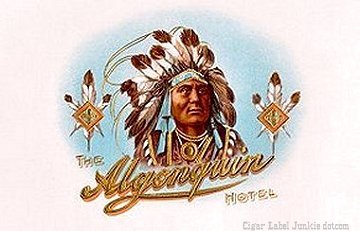 Algonquin Hotel cigar box label