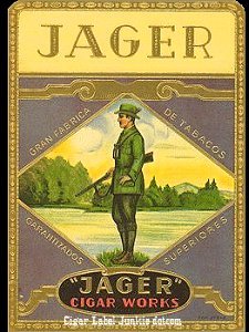 Jager- cigar box label