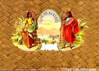 Alvarez cigar box label