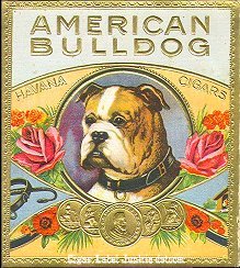 Am Bulldog- cigar box label