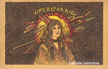 American Kid cigar box label