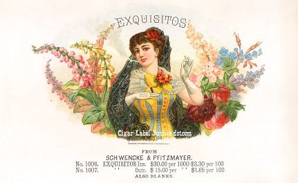 Exquisitos- cigar box label