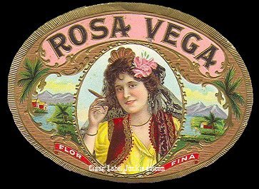 Rosa Vega- cigar box label