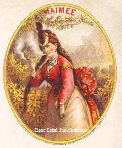 Maimee- cigar box label