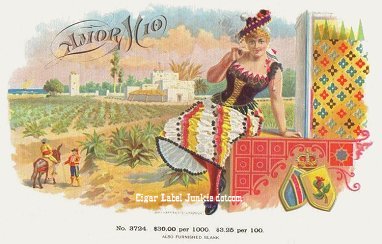 Amor Mio-cigar box label