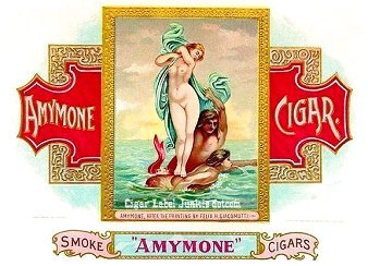Amymone-cigar box label