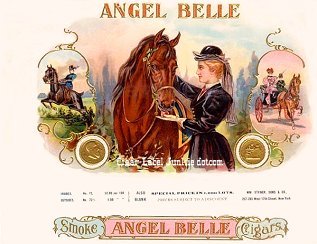 Angel Belle- cigar box label