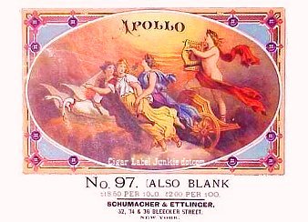 Apollo-cigar box label