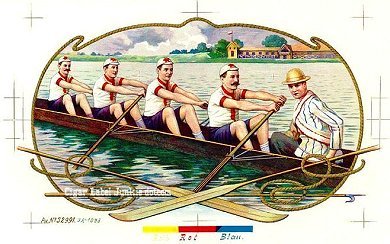 UT Rowing- cigar box label
