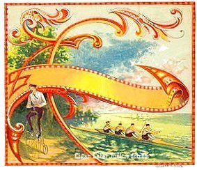 UT Rowing- cigar box label