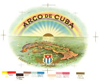 Arco De Cuba- cigar box label