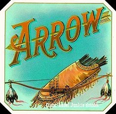Arrow cigar box label