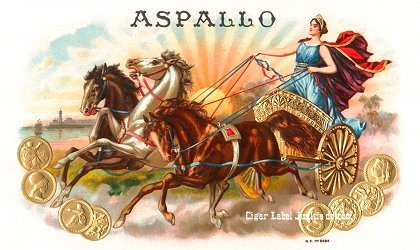 Aspallo- cigar box label