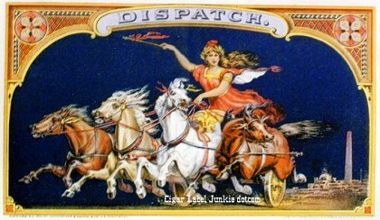 Dispatch-cigar box label