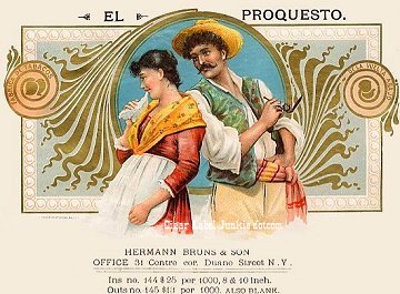 El Proquesto- cigar box label