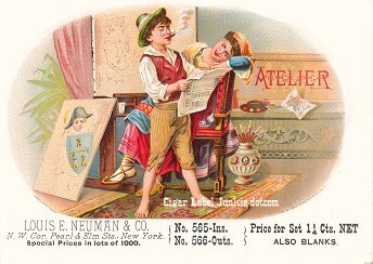Atelier-cigar box label