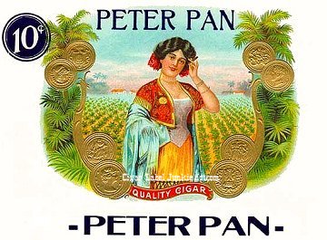 Peter Pan- cigar box label