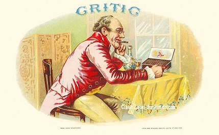 Critic- cigar box label