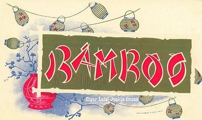 Bamboo- cigar box label