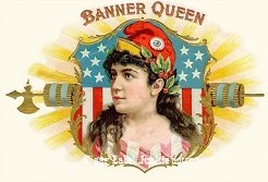 Banner Queen cigar label