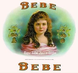 BeBe cigar box label