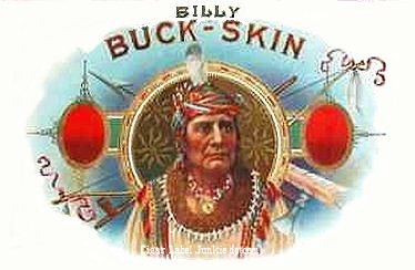Billy BuckSkin cigar box label