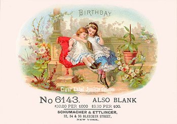 Birthday cigar box label
