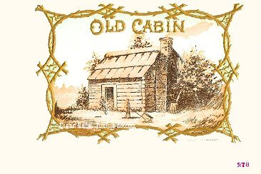 Old Cabin- cigar box label