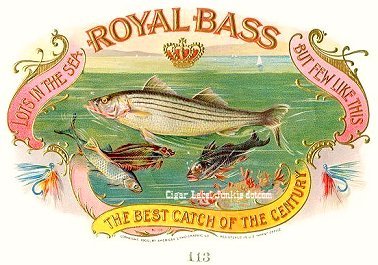Royal Bass- cigar box label