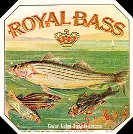 Royal Bass- cigar box label
