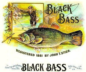 Black Bass-cigar box label