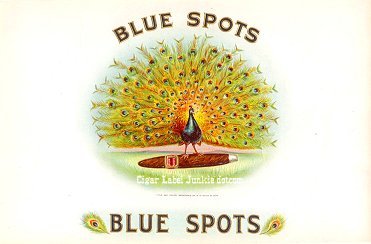 Blue Spots inner cigar label