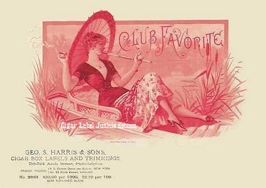 Club Favorite- cigar box label