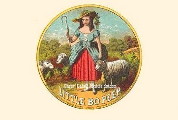 Little Bo Peep- cigar box label