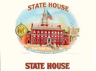 State House- cigar box label