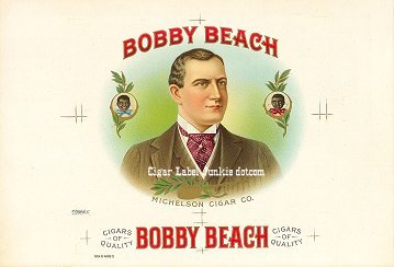 Bobby Beach cigar box label