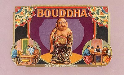 Bouddha- cigar box label