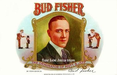 Bud Fisher cigar box label