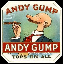 Andy Gump- cigar box label
