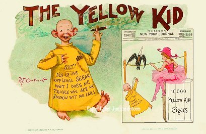 The Yellow Kid- cigar box label