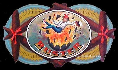 Buster-cigar box label