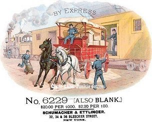 By Express cigar box label