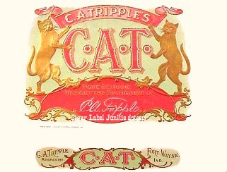 CAT- cigar box label