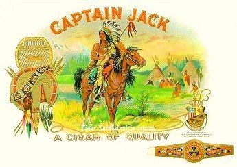 Captain Jack cigar box label